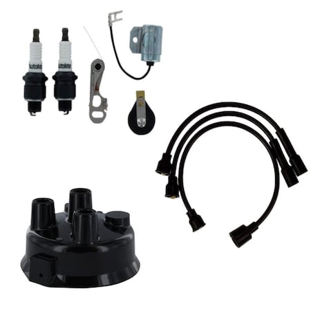 Aic Replacement Parts 2-Cyl Tractor Ignition Tune Up Kit Fits John Deere M MT 40 320 330 420 430 440 1909008-TUNEUP-WIRE